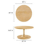 Table basse ronde en bois Lina 30