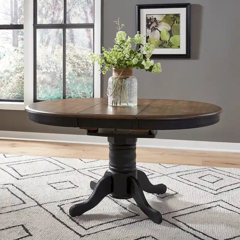 Ensemble de table sur pied 3 pièces Carolina Crossing Antique Honey Black