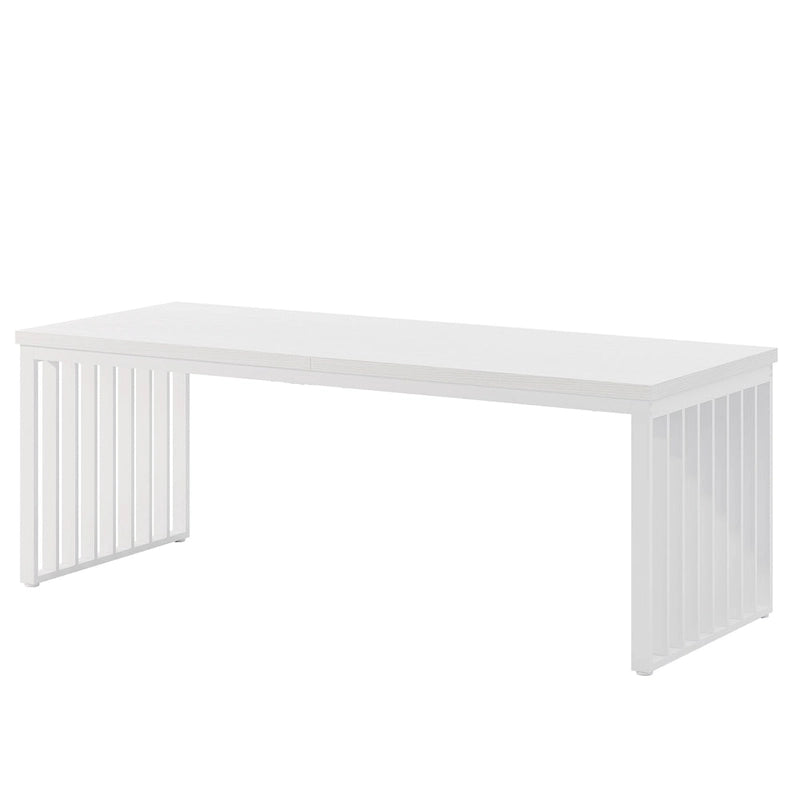 Table de cuisine/salle à manger de 78,74 pouces avec pieds en métal