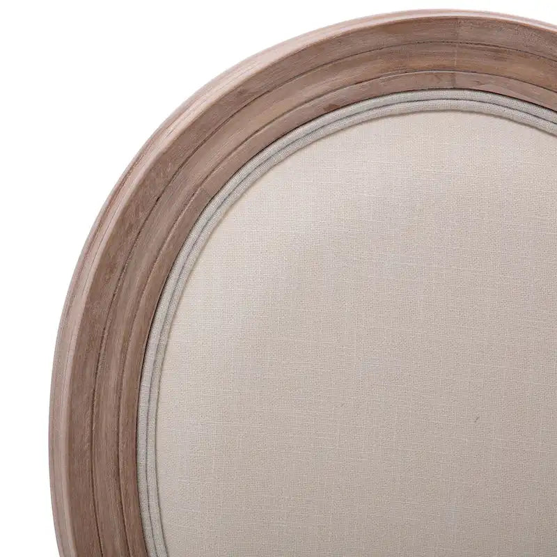 Chaise de salle à manger rembourrée vintage française Mieres, chaise d'appoint (lot de 2) - Non disponible