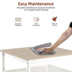 Ensemble table de bar 3 pièces avec étagère en métal, petit ensemble table de pub, ensemble de salle à manger