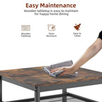 Ensemble table de bar 3 pièces avec étagère en métal, petit ensemble table de pub, ensemble de salle à manger