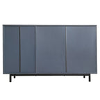 Armoire de rangement à motif ondulé avec 2 portes et 2 tiroirs, réglable