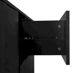 Armoire de rangement à motif ondulé avec 2 portes et 2 tiroirs, réglable