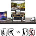 Support de bureau surélevé pour écran