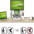 Support de bureau surélevé pour écran