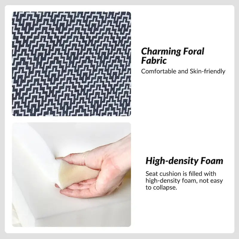 Fauteuil Falk sans accoudoirs, style ferme, avec housse amovible et pieds en bois massif, par HULALA HOME