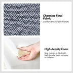 Fauteuil Falk sans accoudoirs, style ferme, avec housse amovible et pieds en bois massif, par HULALA HOME