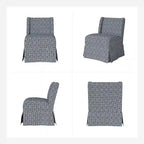 Fauteuil Falk sans accoudoirs, style ferme, avec housse amovible et pieds en bois massif, par HULALA HOME