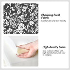 Fauteuil Falk sans accoudoirs, style ferme, avec housse amovible et pieds en bois massif, par HULALA HOME