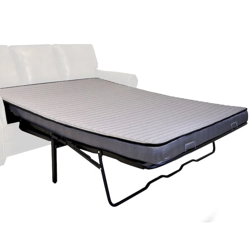 Canapé-lit Rancho rustique en tissu daim marron - 37 x 86 x 40