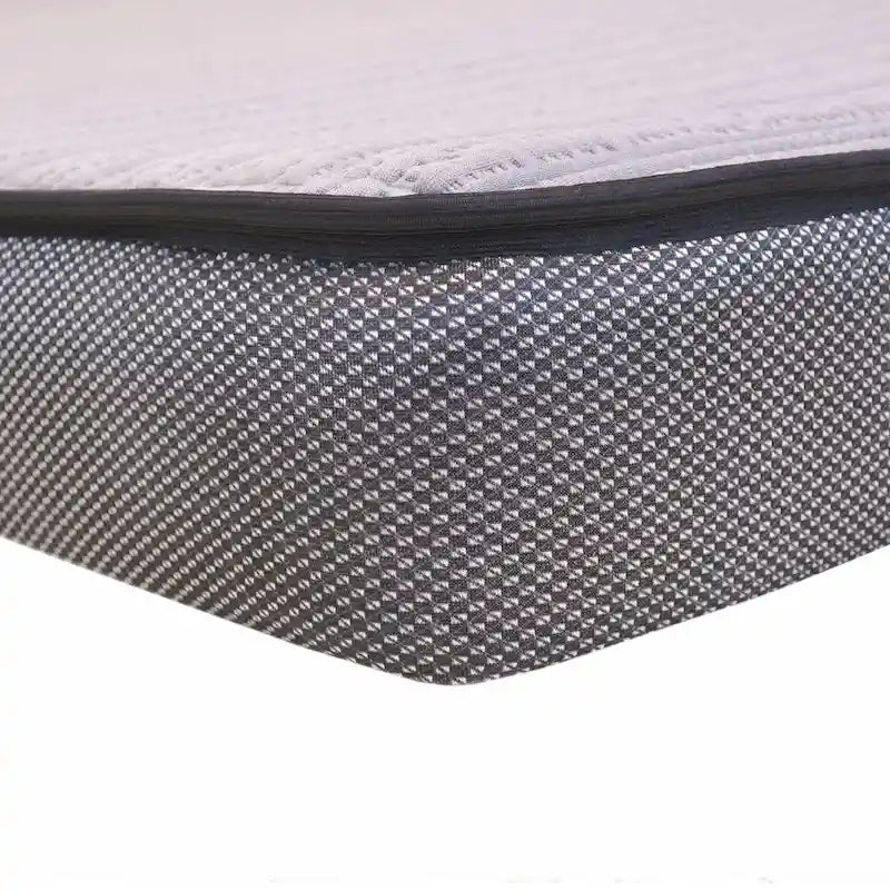 Canapé-lit Rancho rustique en tissu daim marron - 37 x 86 x 40