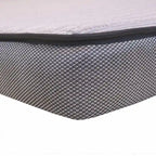 Canapé-lit Rancho rustique en tissu daim marron - 37 x 86 x 40