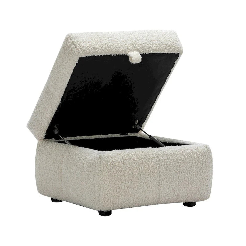 Canapé d'angle 87,7 cm en tissu polaire doux et confortable