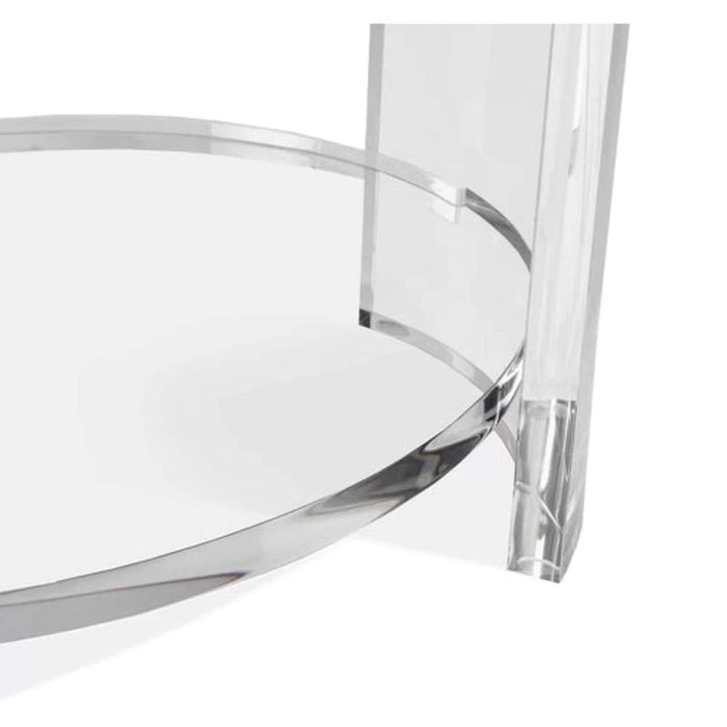 Table d'appoint moderne en acrylique Justin