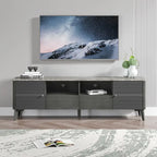 Meuble TV élégant de 70 pouces avec plateau imprimé marbre - Largeur 70 pouces