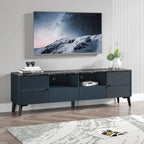 Meuble TV élégant de 70 pouces avec plateau imprimé marbre - Largeur 70 pouces