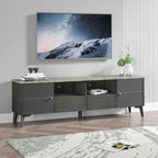 Meuble TV élégant de 70 pouces avec plateau imprimé marbre - Largeur 70 pouces