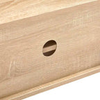 Meuble TV en rotin 55.12, portes coulissantes doubles