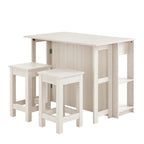 Ensemble îlot de cuisine et tabouret Meadowbrook 3 pièces
