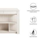 Ensemble îlot de cuisine et tabouret Meadowbrook 3 pièces