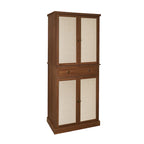 Armoire à 4 portes avec 1 tiroir et 4 étagères intérieures réglables, meuble de rangement