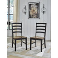 Signature Design by Ashley Wildenauer Brown/Black Dining Chair - 19 W x 23.25 D x 39 H