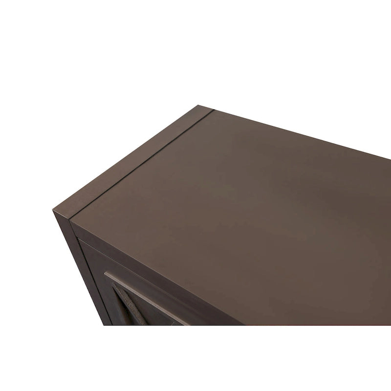 Buffet d'appoint à 4 portes en bois sergé