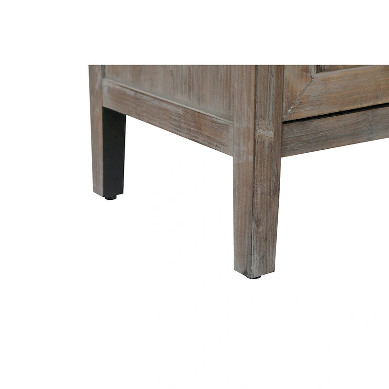 Buffet d'appoint à 4 portes en bois sergé