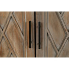 Buffet d'appoint à 4 portes en bois sergé