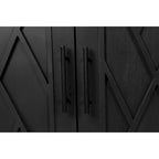 Buffet d'appoint à 4 portes en bois sergé