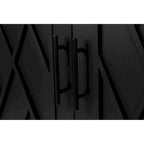 Buffet d'appoint à 4 portes en bois sergé