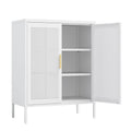 Armoire de rangement métallique à 2 portes et 2 étagères réglables, armoire de rangement de garage verrouillable en acier, classeur métallique