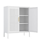 Armoire de rangement métallique à 2 portes et 2 étagères réglables, armoire de rangement de garage verrouillable en acier, classeur métallique