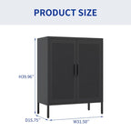 Armoire de rangement métallique à 2 portes et 2 étagères réglables, armoire de rangement de garage verrouillable en acier, classeur métallique