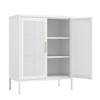 Armoire de rangement métallique à 2 portes et 2 étagères réglables, armoire de rangement de garage verrouillable en acier, classeur métallique