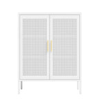 Armoire de rangement métallique à 2 portes et 2 étagères réglables, armoire de rangement de garage verrouillable en acier, classeur métallique