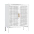 Armoire de rangement métallique à 2 portes et 2 étagères réglables, armoire de rangement de garage verrouillable en acier, classeur métallique
