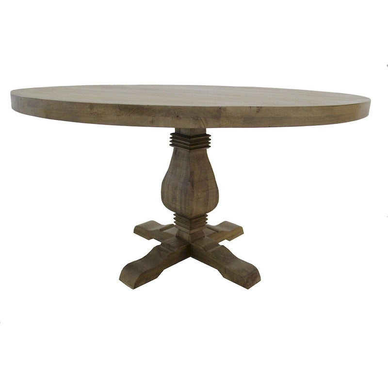 54 wide Round Dining Table in Natural wood finish - 54 x 54 x 30