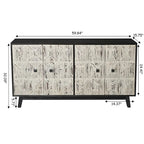 Buffet vintage à 59 844 portes, buffet autoportant, meuble de rangement