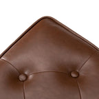 Ensemble de 2 poufs Glitzhome 22W en similicuir capitonné