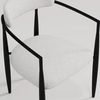 Ensemble de salle à manger 9 pièces, moderne et minimaliste, extensible, avec plateau en pierre frittée et 8 chaises en tissu (94,48 €).