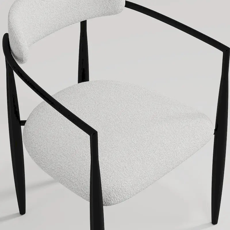 Ensemble de salle à manger 9 pièces, moderne et minimaliste, extensible, avec plateau en pierre frittée et 8 chaises en tissu (94,48 €).