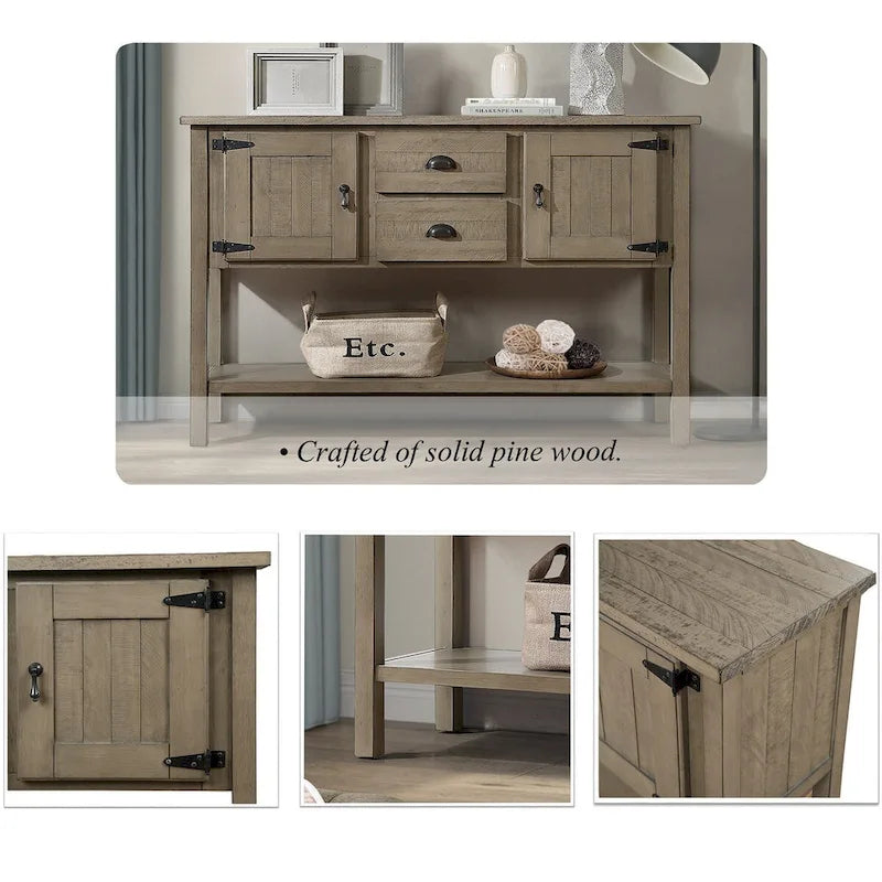 Console buffet 48 avec 2 tiroirs - Non disponible