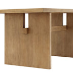 Table de salle à manger moderne Briggs pour 6 personnes, petite table rectangulaire avec pieds en bois massif