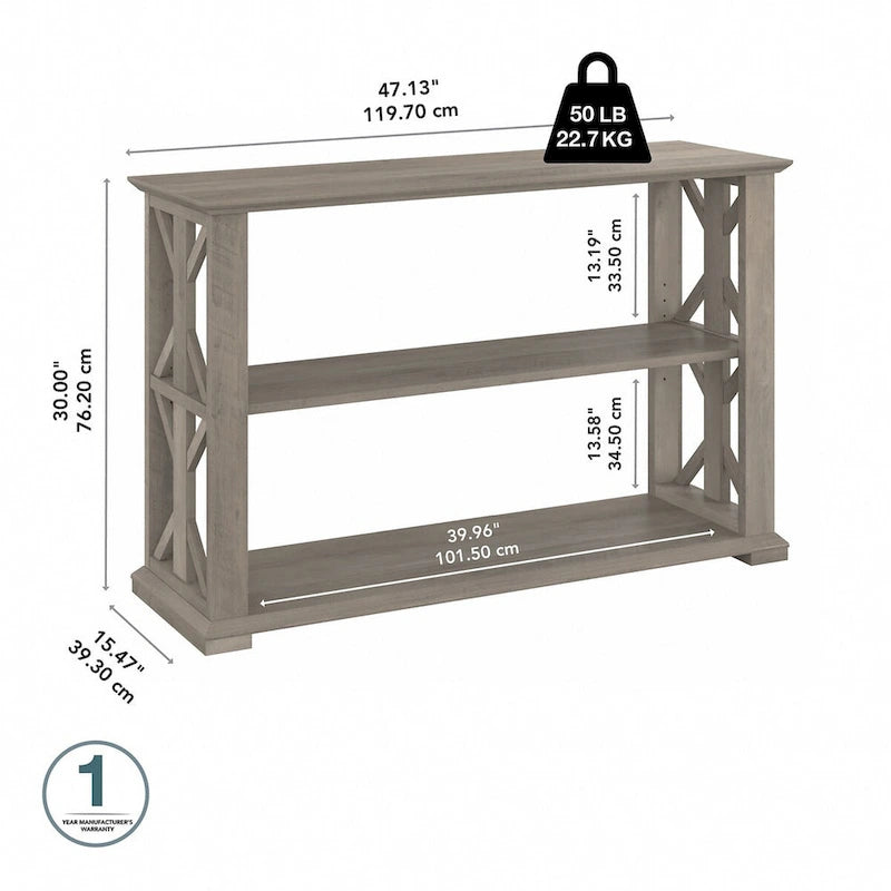 Console Homestead avec étagères de Bush Furniture